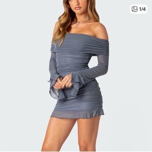 Ediked mini dress